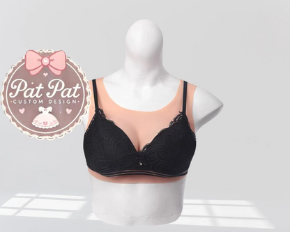 Summer Round-Neck Breast Form – Lightweight and Realistic | Cosplay & Crossdressing| Fake Boobs - Beautiful Cosplay Women Accessories| Gift