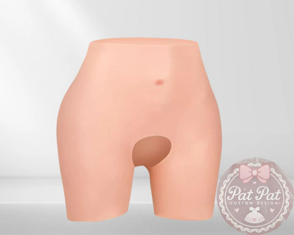 Realistic Silicone Hip Pants for Cosplay & Crossdressing - Adjustable Fake Bum Enhancer (MTF/Drag/Anime Costumes) | Medical-Grade & Sweat-Resistant