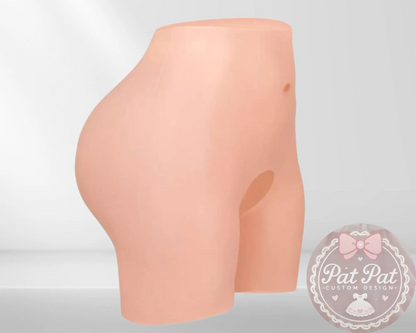 Realistic Silicone Hip Pants for Cosplay & Crossdressing - Adjustable Fake Bum Enhancer (MTF/Drag/Anime Costumes) | Medical-Grade & Sweat-Resistant