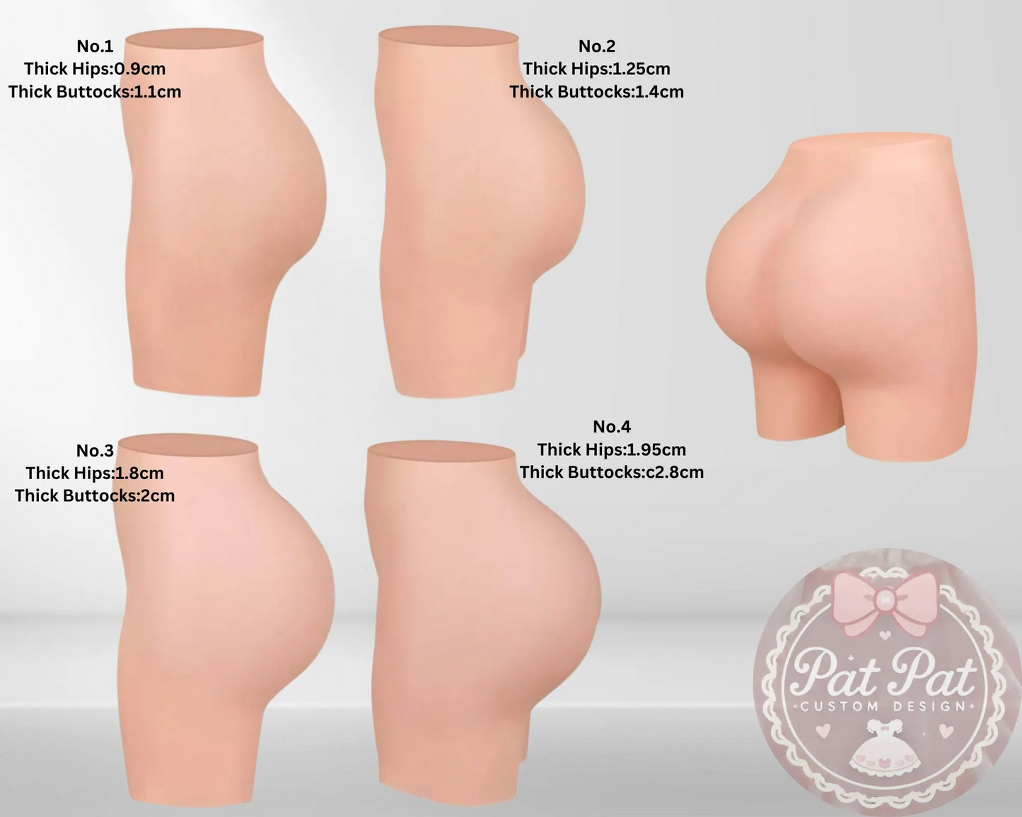 Realistic Silicone Hip Pants for Cosplay & Crossdressing - Adjustable Fake Bum Enhancer (MTF/Drag/Anime Costumes) | Medical-Grade & Sweat-Resistant