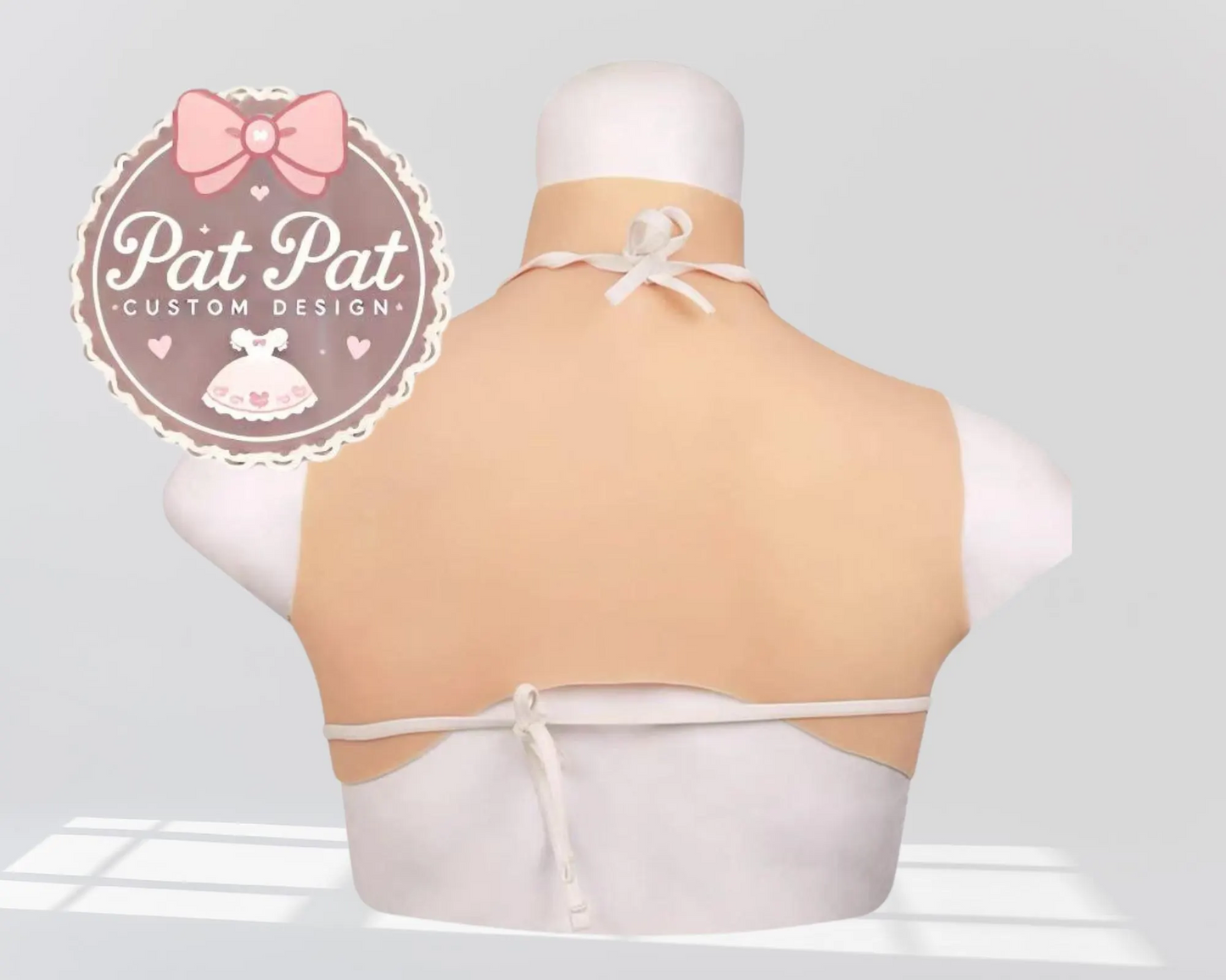 Silicone Breastplate with Neck – Realistic Fake Breasts for Cosplay & Crossdressing| Fake Boobs - Beautiful Cosplay Women Accessories| Gift