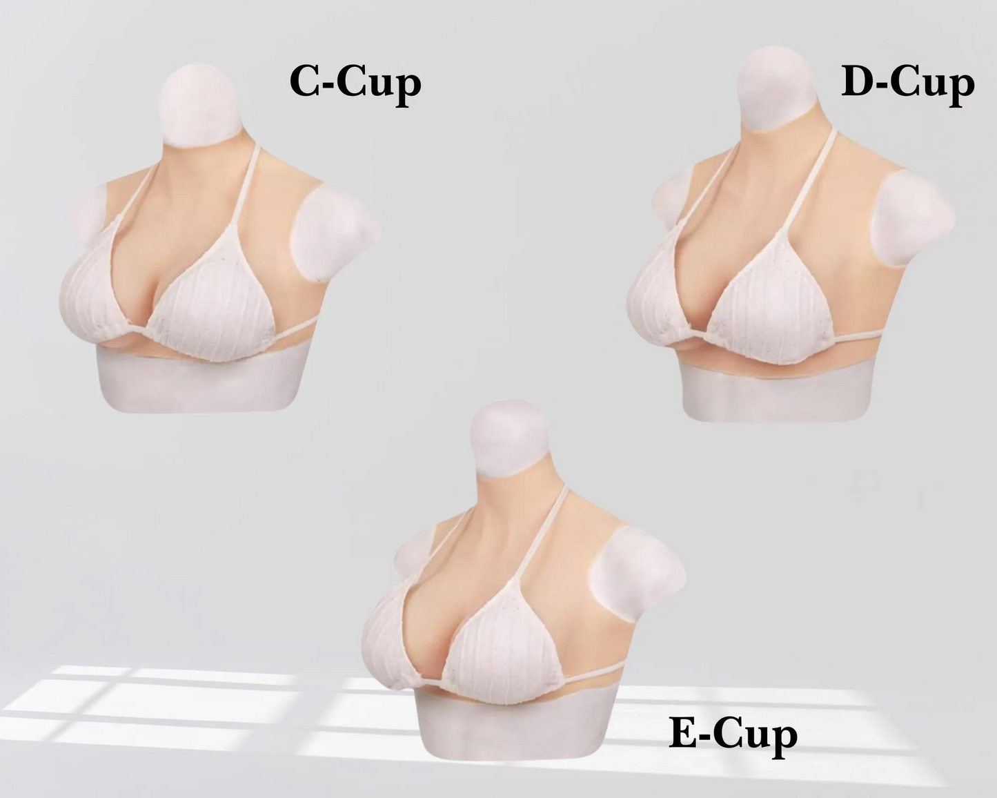 Silicone Breastplate with Neck – Realistic Fake Breasts for Cosplay & Crossdressing| Fake Boobs - Beautiful Cosplay Women Accessories| Gift